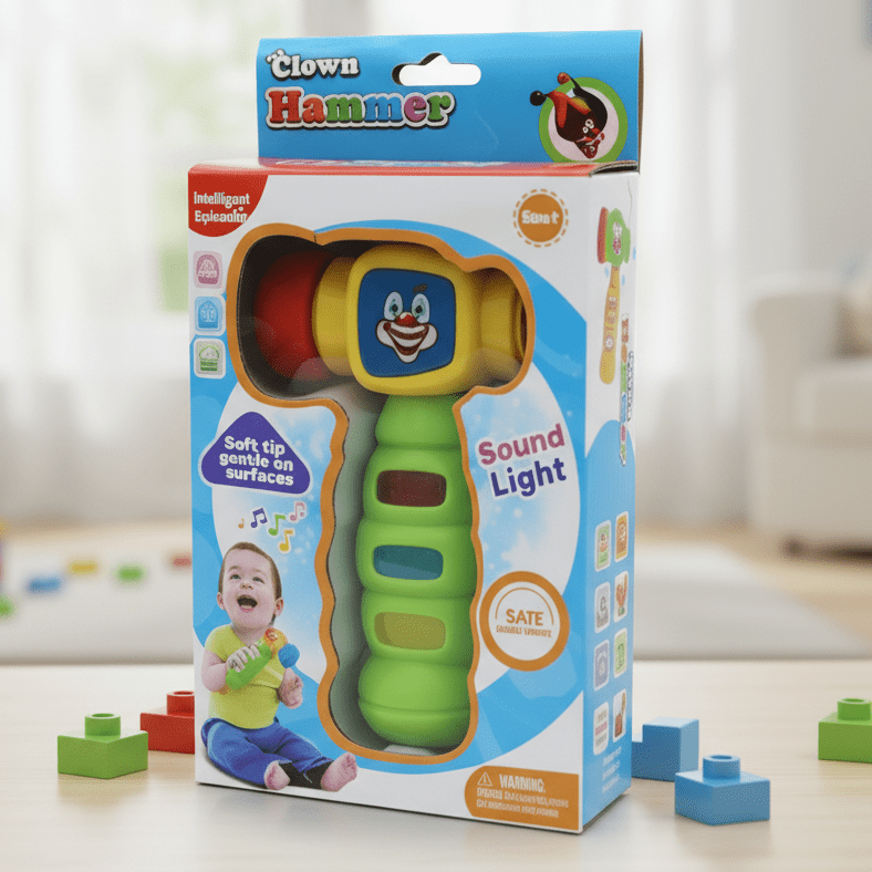 Clown Hammer Light Up Toy Game - Toynix