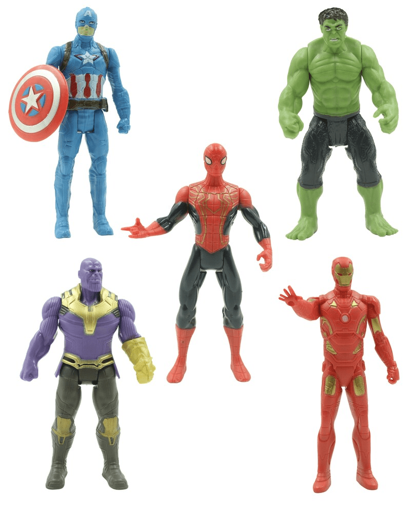 Avengers Endgame Super Hero Action Figure Toy for Kids (Pack of 5) - Toynix