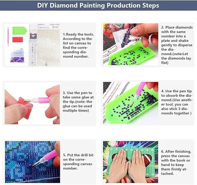 5D Diamond Picture Design Kit For Home Decoration (Random Designs) Toynix
