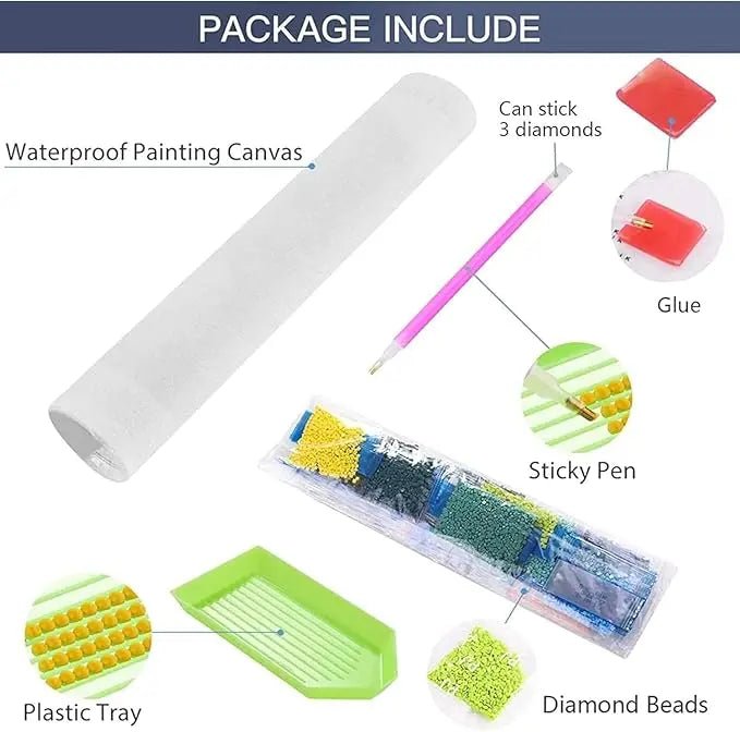 5D Diamond Picture Design Kit For Home Decoration (Random Designs) - Toynix