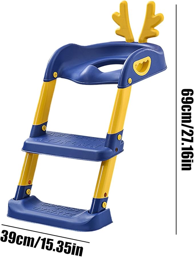 3 In 1 Toilet Seat Toilet Trainer With Ladder (random color) - Toynix