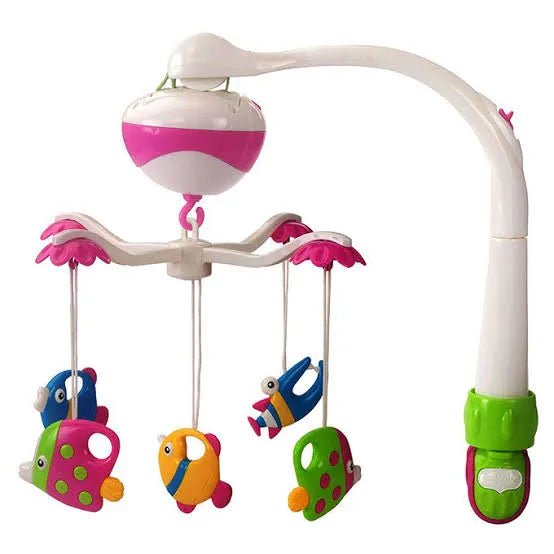 Loving Hut Musical Baby Cot Mobile - Hanging Rattles Set - Toynix