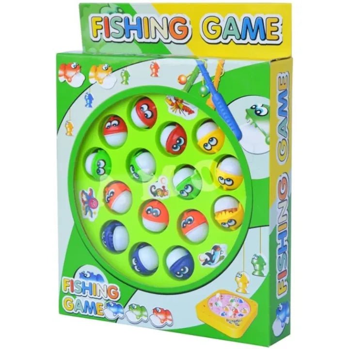 Battery - Operated Rotating Fishing Game Toy for Kids & Toddlers – 15 Fish - Toynix
