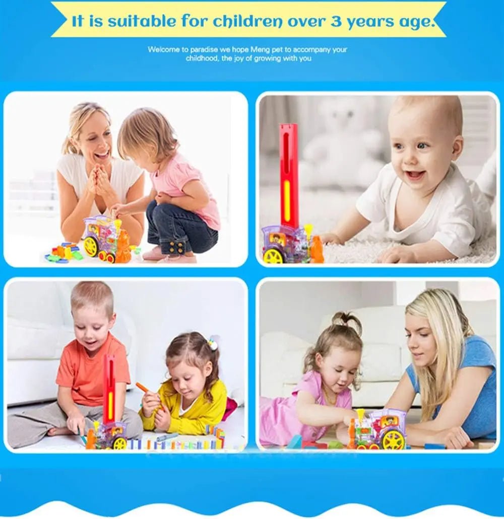 Automatic Domino Brick Laying Toy Train - Toynix