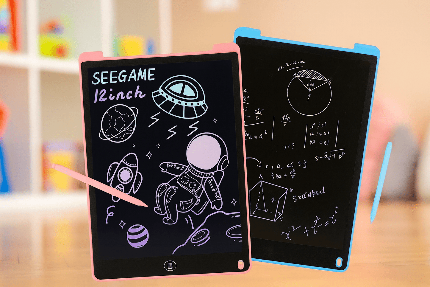 LCD Multicolor Screen Writing Tablet Erasable Writing Board - Toynix