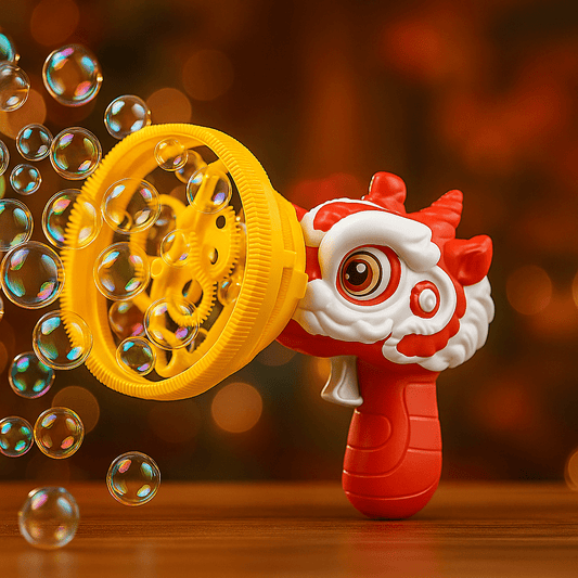 2 in 1 Electric Lion Dance Bubble Gun For Kids - Toynix
