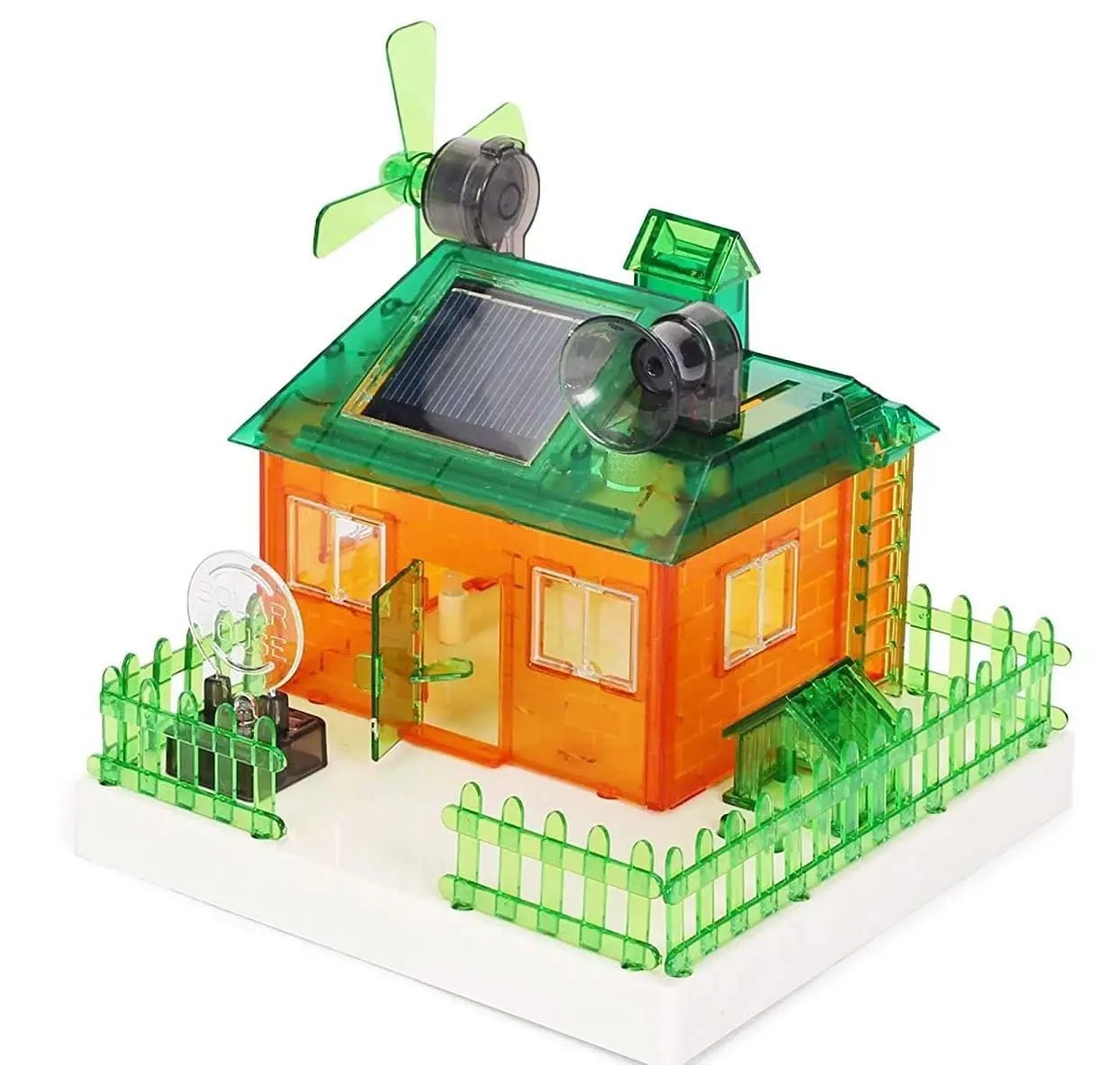 DIY Solar Energy Powered Model House Educational Toy For Kids - Toynix