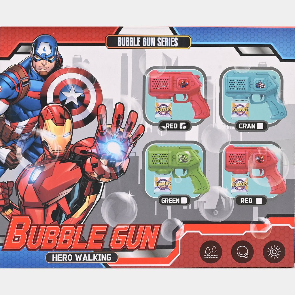 Super Hero Electric Bubble Machine for Kids (Random Color) - Toynix