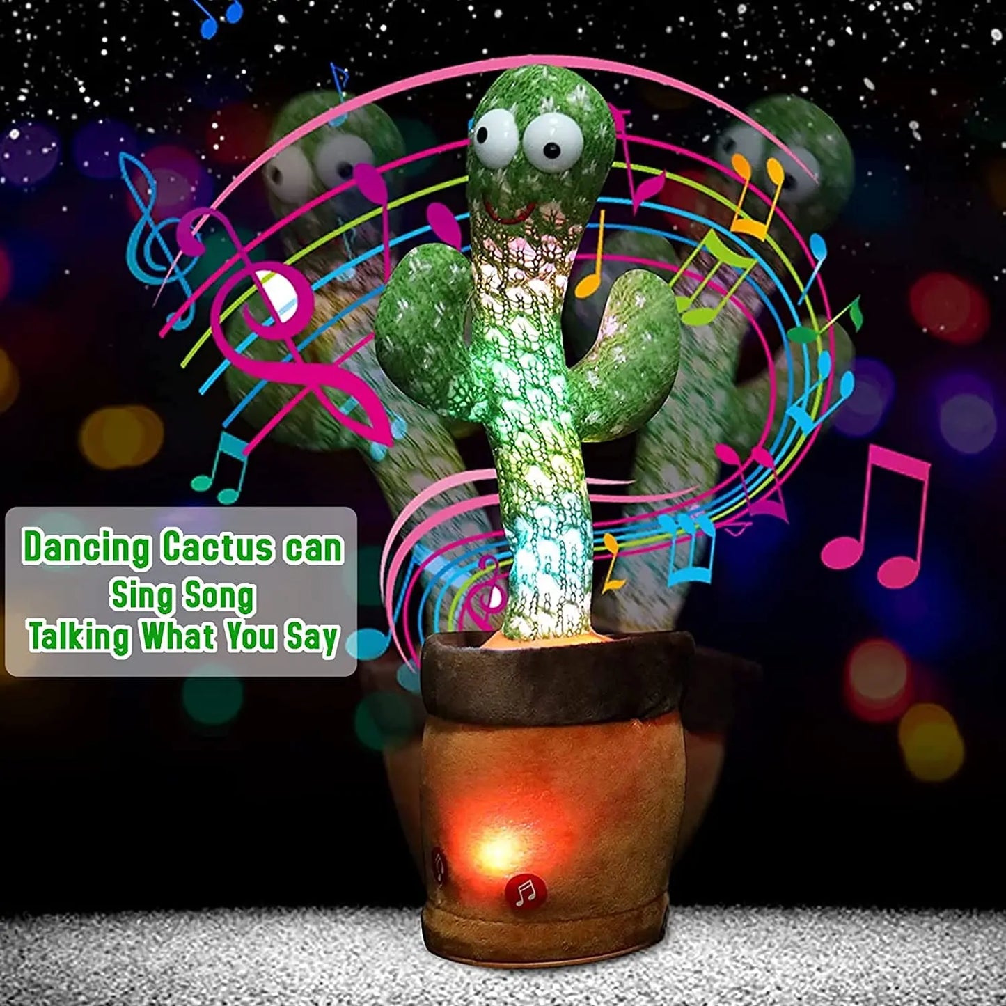 Dancing talking Cactus Toy (Rechargeable) - Toynix