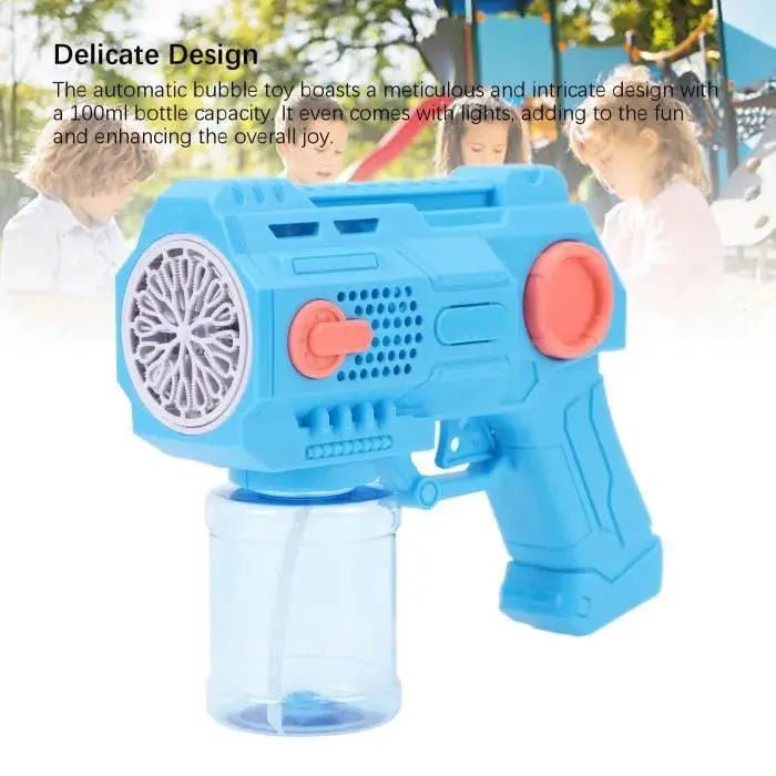Electric Bubble Toy for Kids, 100 ml Plastic, 10 - Hole Bubble Machine, Air Games - Toynix