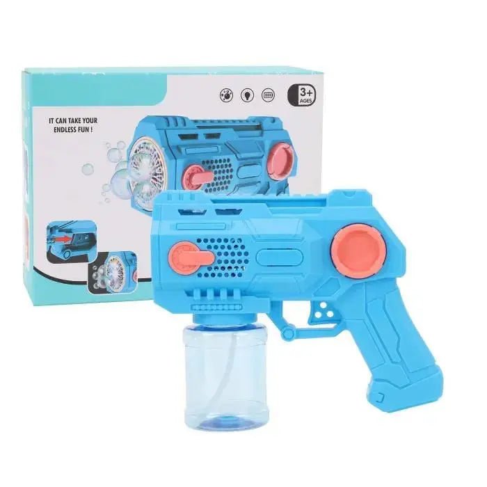 Electric Bubble Toy for Kids, 100 ml Plastic, 10 - Hole Bubble Machine, Air Games - Toynix