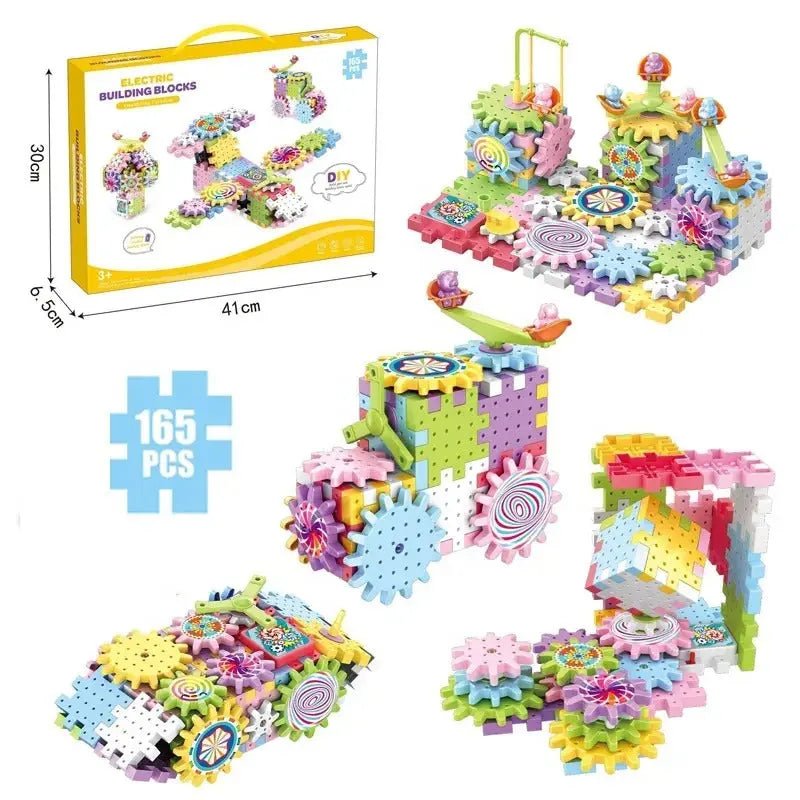 Electric Building Block Gear Toy - Toynix