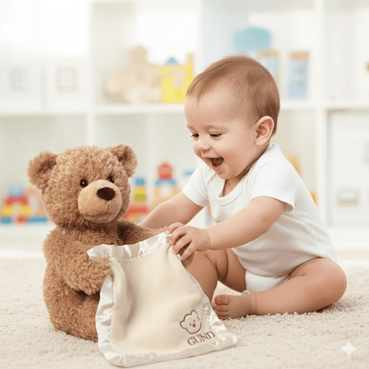 Peek - A - Boo Teddy Bear Toy With Motion & Sound For Kids - Toynix