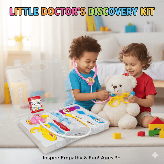 Doctor Set Toy for Kids - Medical Doctor Tray & Kit - Doctor Tools set - Toynix