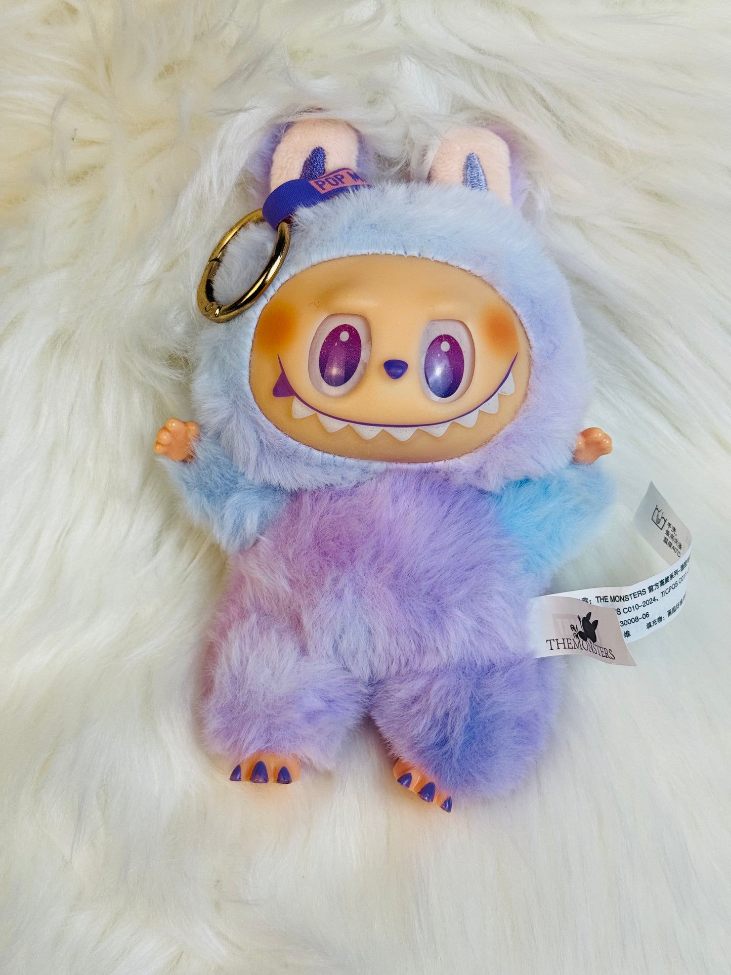 Labubu Big Into Energy Monster Plush Keychain - 1 PC (Purple)