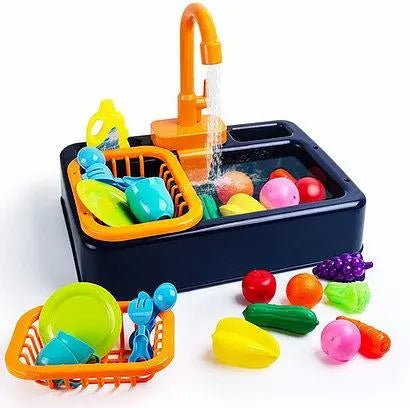 Kitchen Sink Play Set with Running Water - Toynix