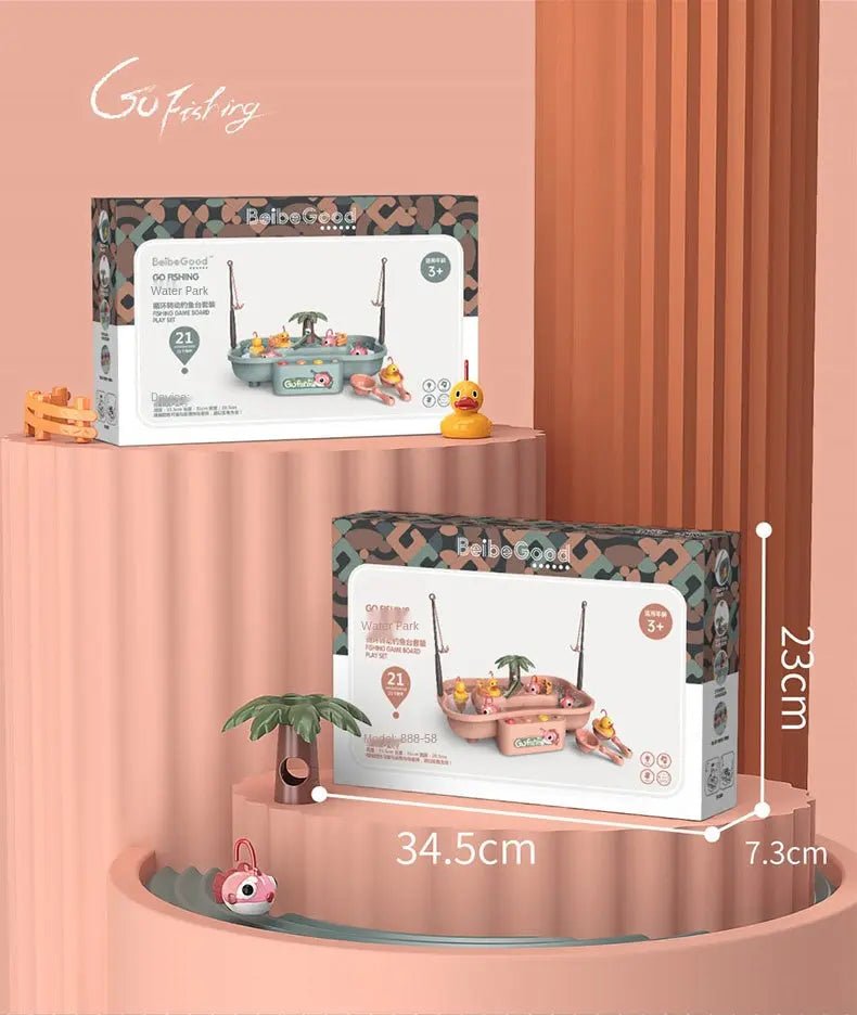 Large Fish Catching Game for Kids with Lights & Melody - Toynix