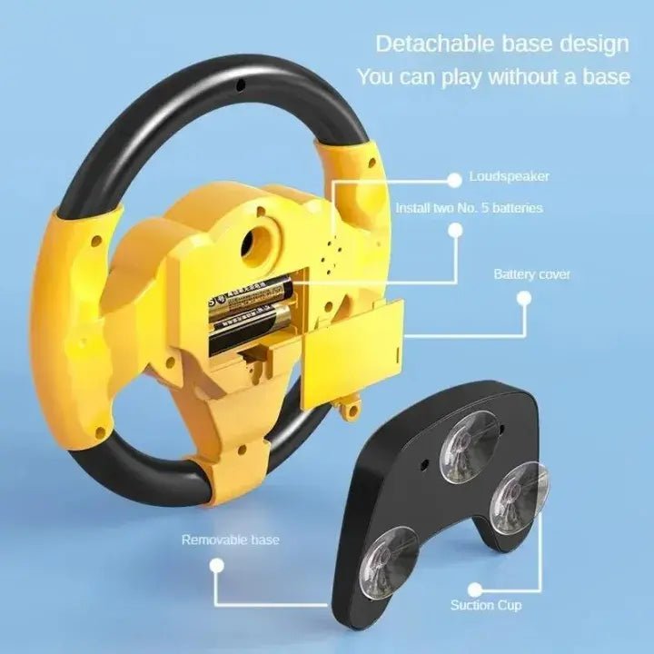 Multifunctional Steering Wheel Toy For Kids - Toynix