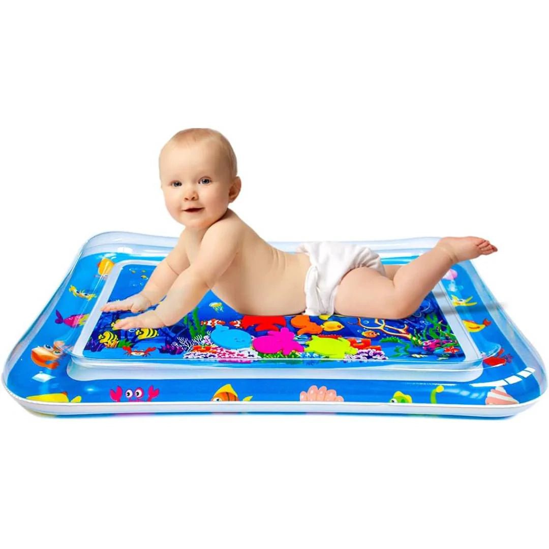 Premium Baby Inflatable Water Tummy Time Mat (Blue) - Toynix