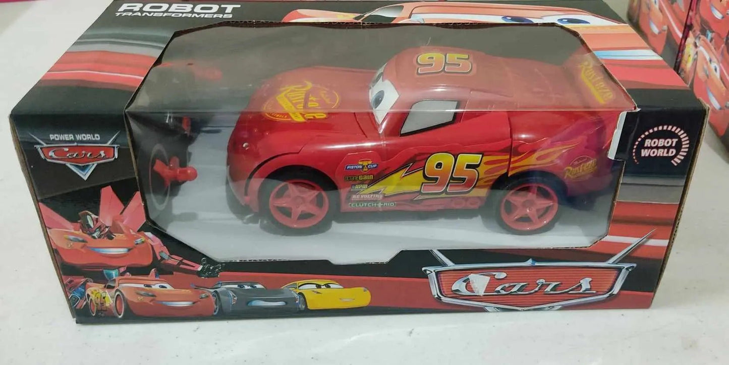 3D MC Queen Remote Control Car Plastic Lightning McQueen Vehicle - Toynix