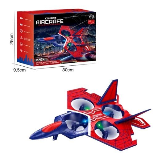 RC Combat Aircraft Drone – Remote Control Flying Jet Toy for Kids - Toynix