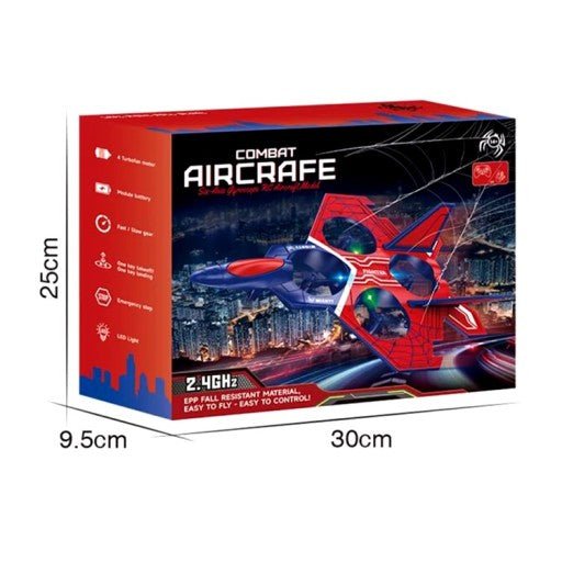 RC Combat Aircraft Drone – Remote Control Flying Jet Toy for Kids - Toynix