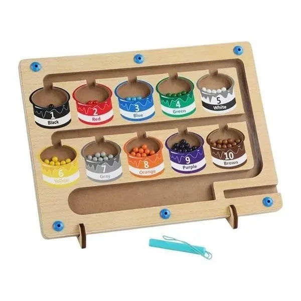 Wooden Magnetic Color Classification Maze Toynix