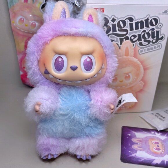 Labubu Big Into Energy Monster Plush Keychain - 1 PC (Purple) - Toynix