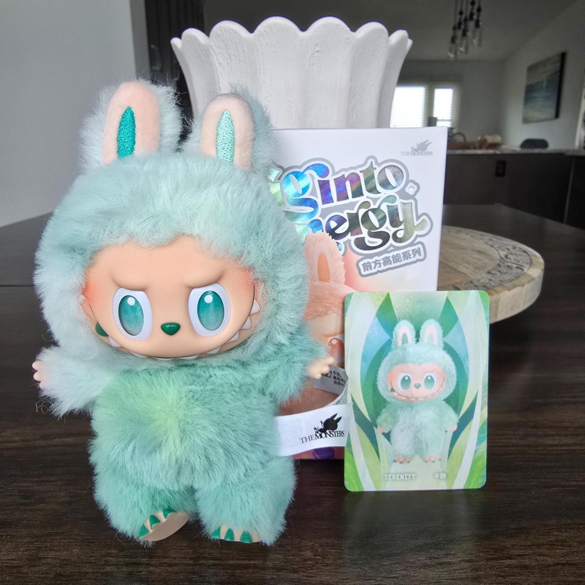 Labubu Big Into Energy Monster Plush Keychain - 1 PC (Green) - Toynix