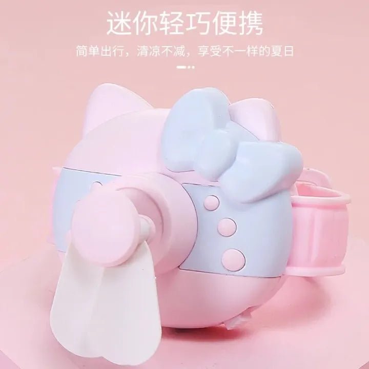 Mini Wrist Outdoor Rechargeable Cute Watch Fan - Toynix