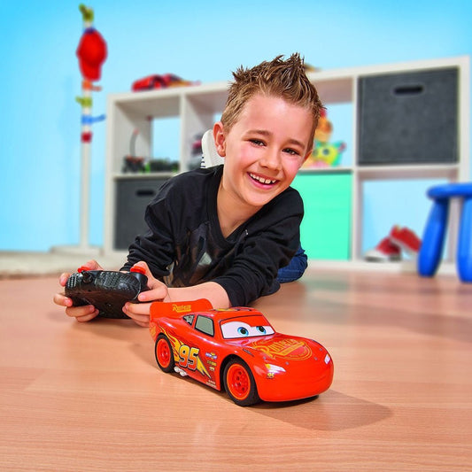 3D MC Queen Remote Control Car Plastic Lightning McQueen Vehicle - Toynix