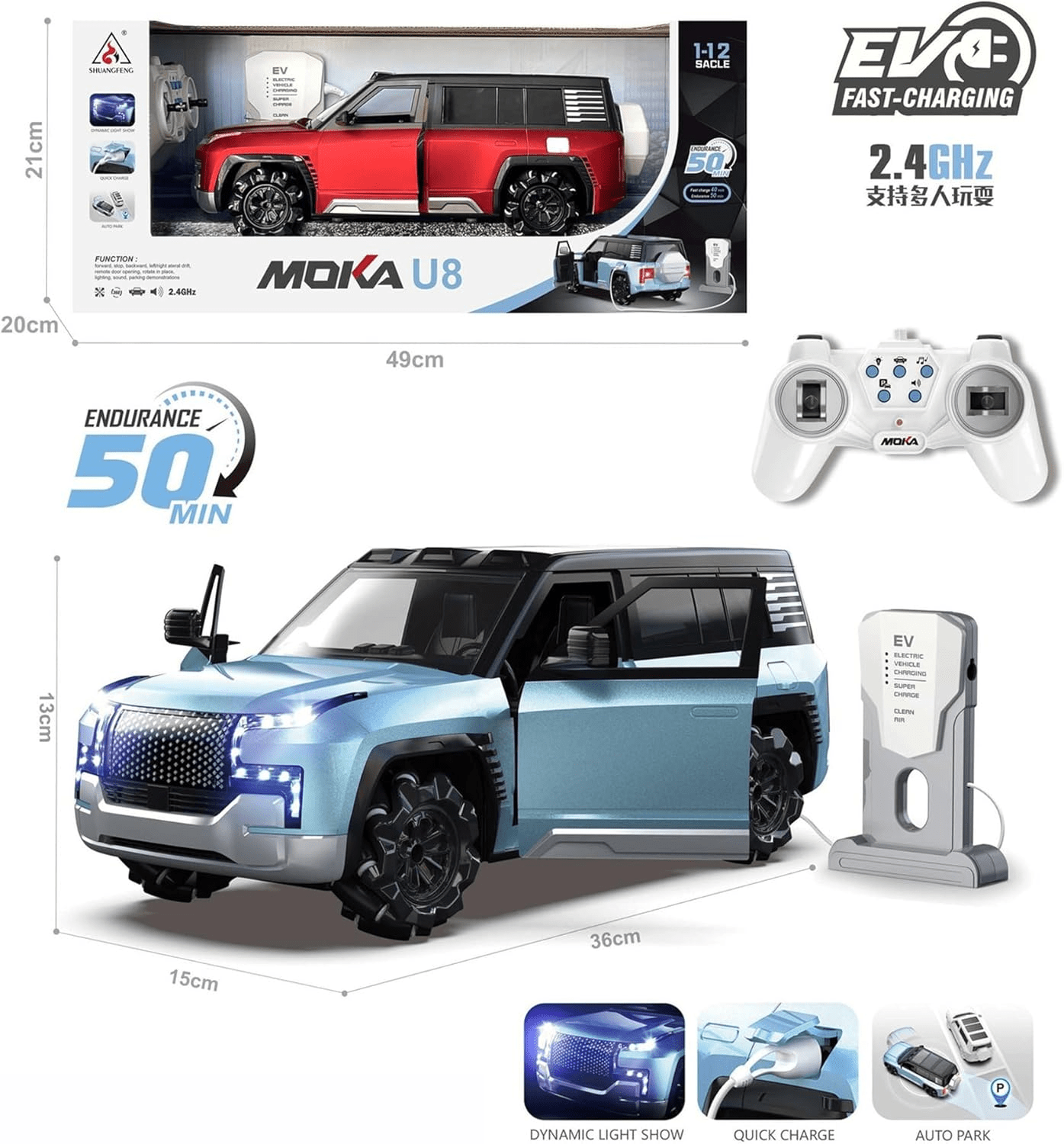 Remote Control U8 EV SUV Electric Car - Toynix
