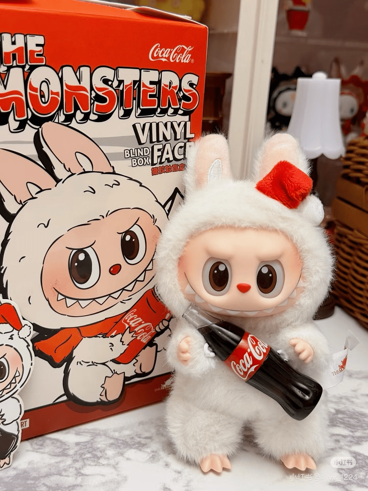 Labubu Monster Coca - Cola Series Plush Keychain Blind Box - 1 PC - Toynix