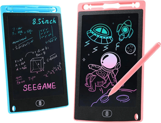 8.5" LCD Writing Tablet Multicolor Screen Writing Erasable Writing Board - Toynix