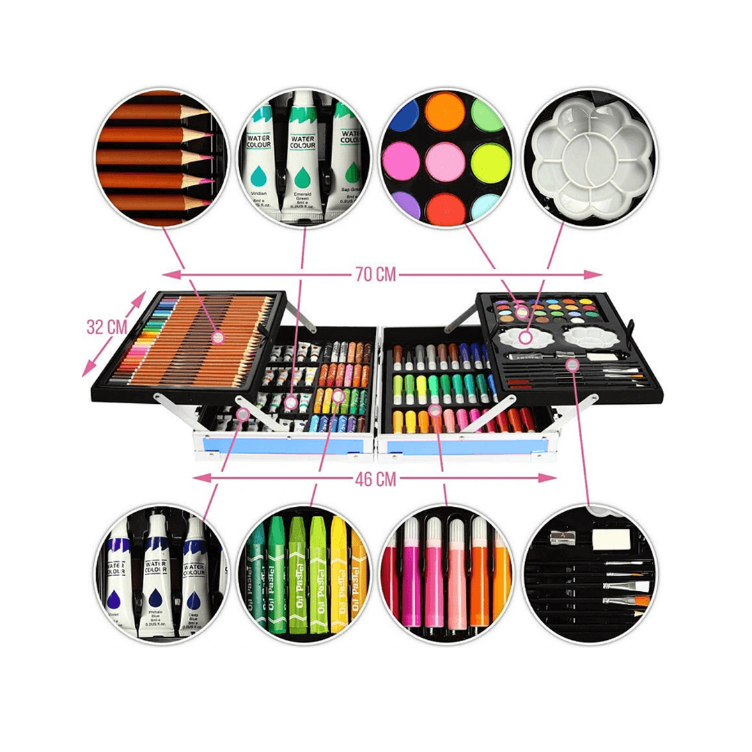 Coloring Drawing Painting Kit for Kids 145 Pcs - Toynix