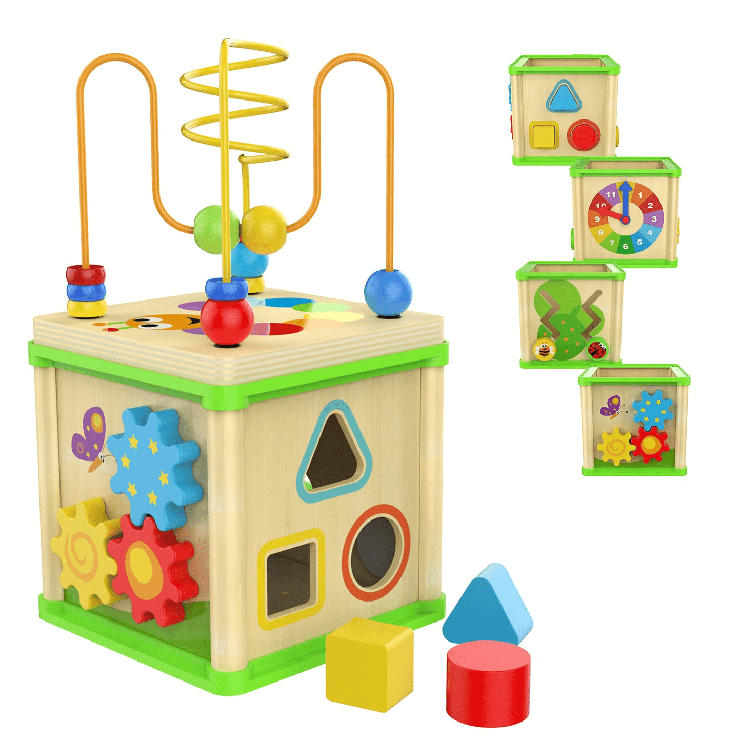 Activity Cube Board for Kids Hand and Eye Coordination - Toynix