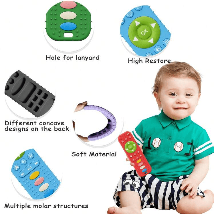 Silicone Remote Control Teething Toy - Toynix