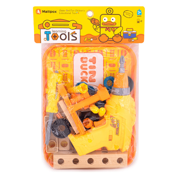 Electric Toy Drill Set for Kids – Battery Operated Pretend Play Tool Kit - Toynix