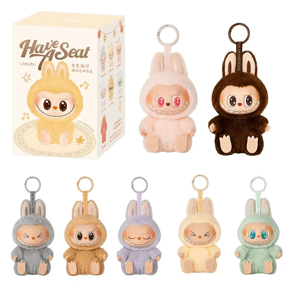 Labubu Have a Seat Monster Plush Keychain Blind Box (Random Character) - 1 PC - Toynix