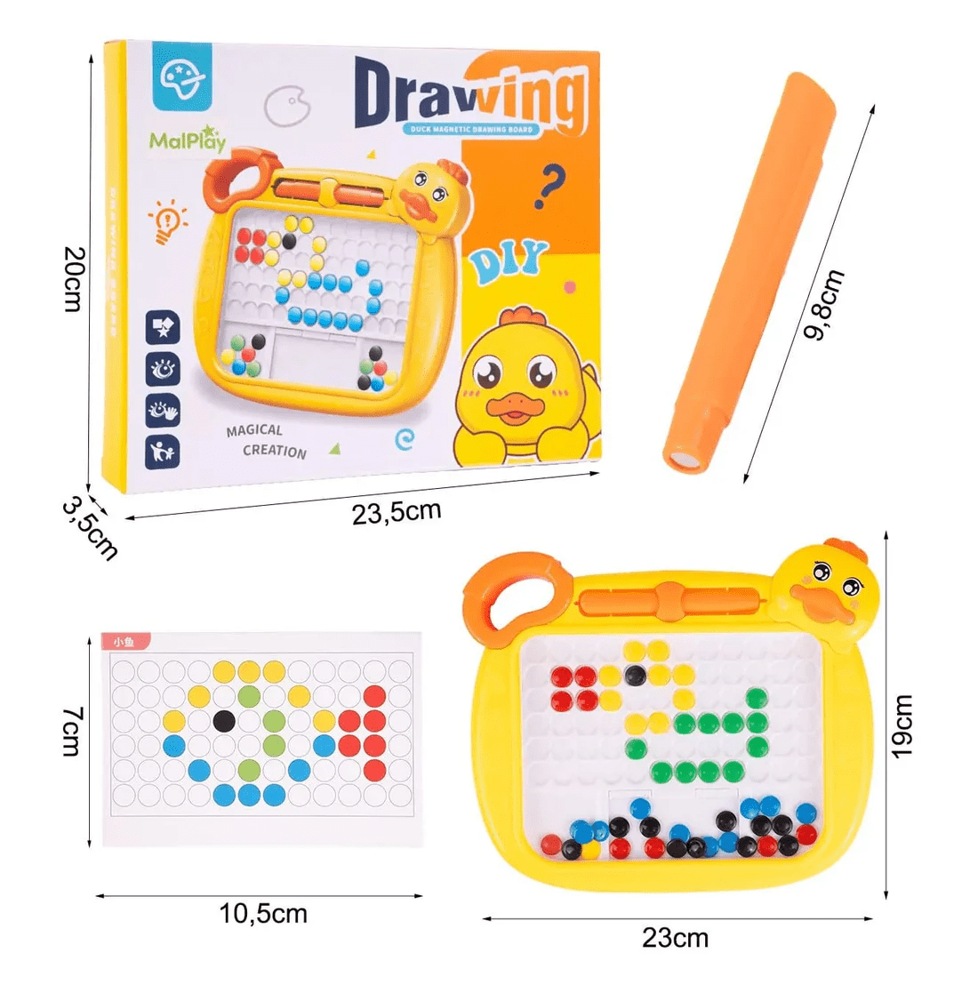 Duck Magnetic Bead Drawing Board - Toynix