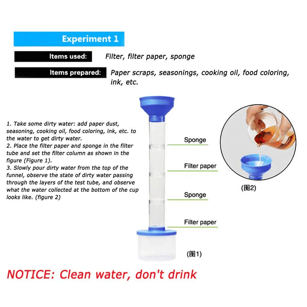 DIY Water Purification Science Kit for Kids - Toynix