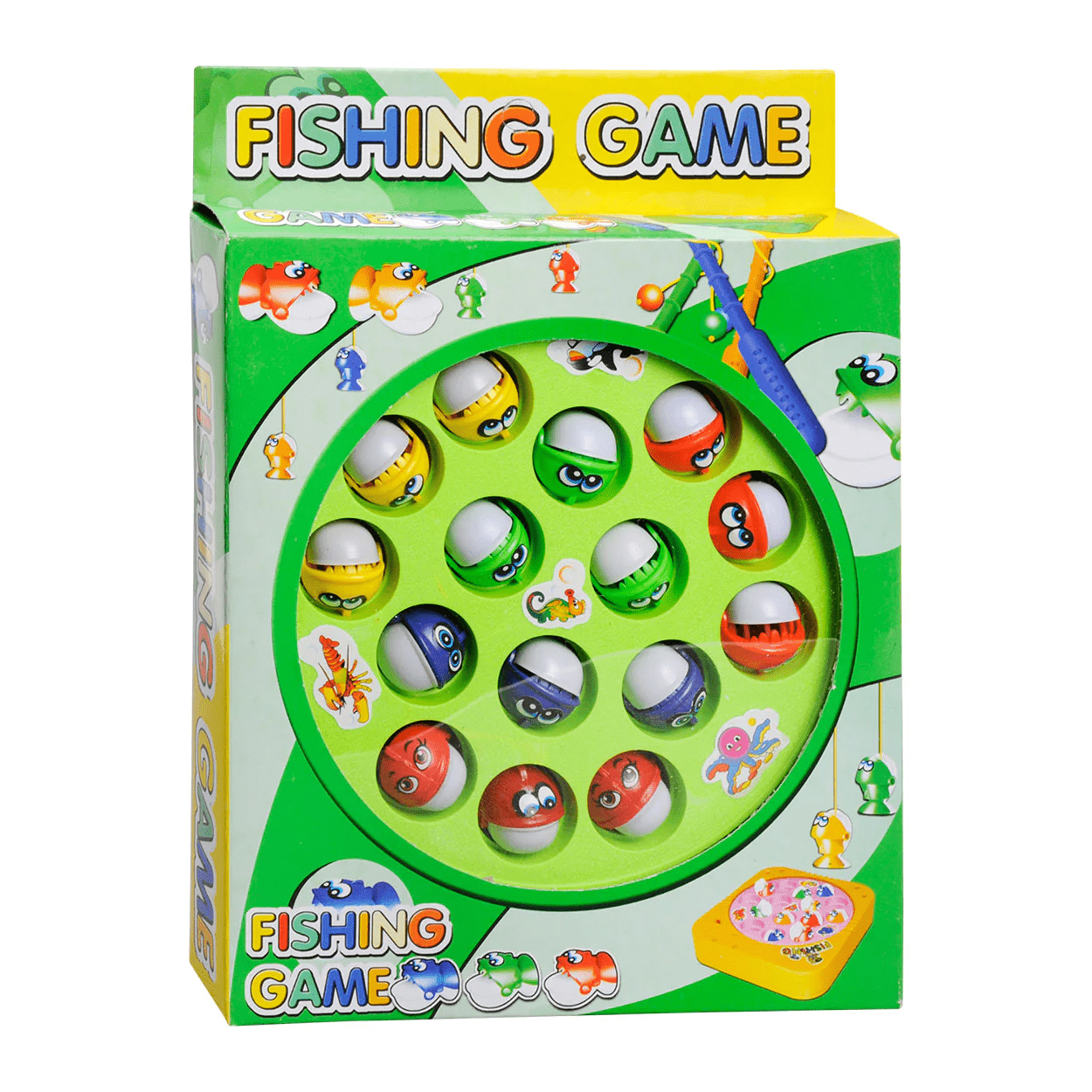 Battery - Operated Rotating Fishing Game Toy for Kids & Toddlers – 15 Fish - Toynix