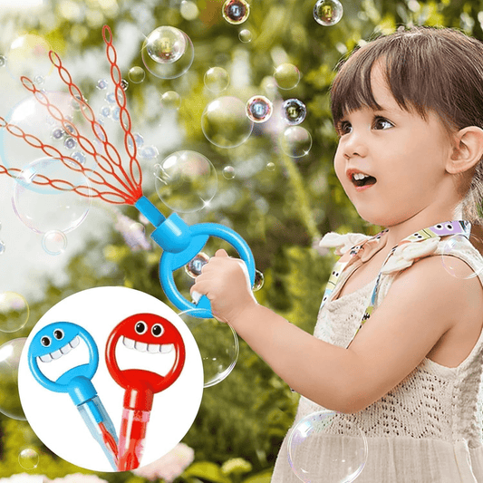 32 Hole Smiling Face Bubble Stick For Kids - Toynix