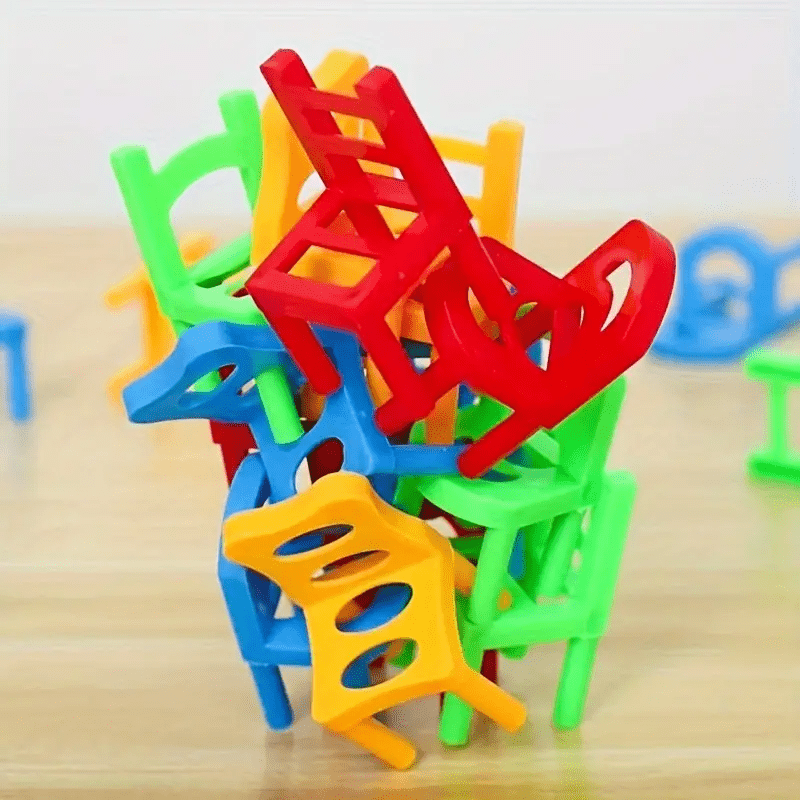 Chairs Balance Puzzle Battle Building Blocks Game - Toynix