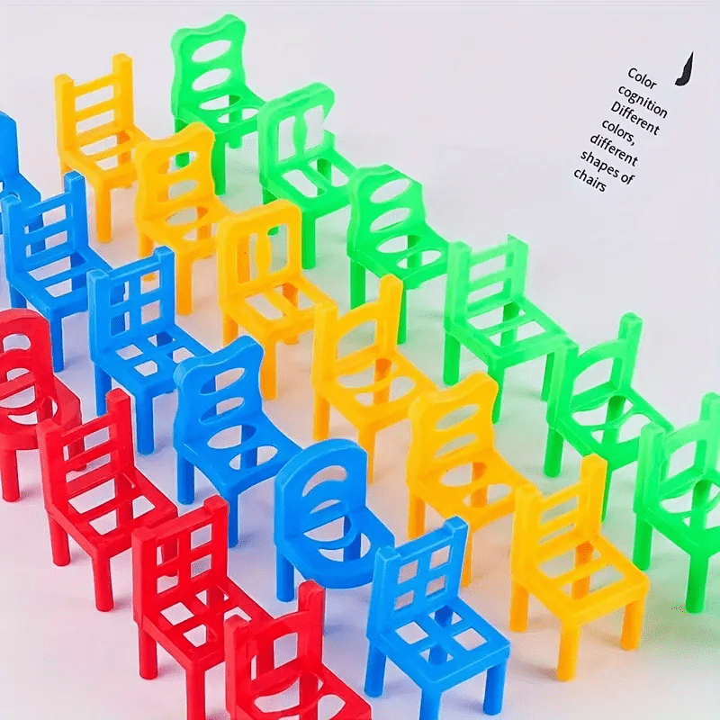Chairs Balance Puzzle Battle Building Blocks Game - Toynix