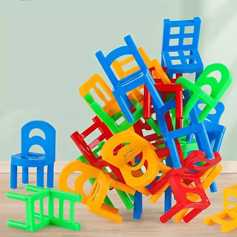 Chairs Balance Puzzle Battle Building Blocks Game - Toynix