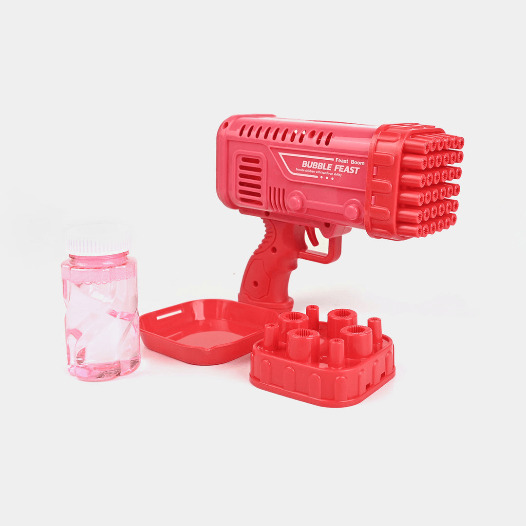 Space Rocket Bazooka Bubble Gun Electric Automatic Bubble Maker - Toynix