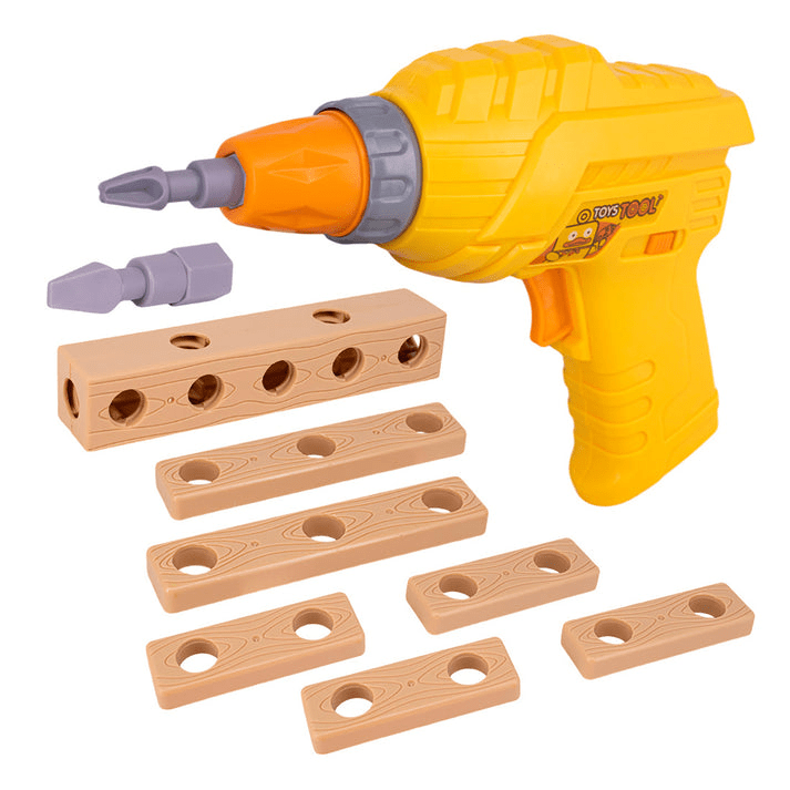 Electric Toy Drill Set for Kids – Battery Operated Pretend Play Tool Kit - Toynix