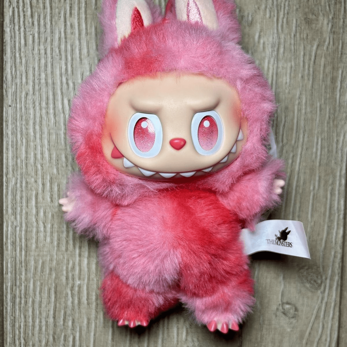 Labubu Big Into Energy Monster Plush Keychain - 1 PC (Red) - Toynix