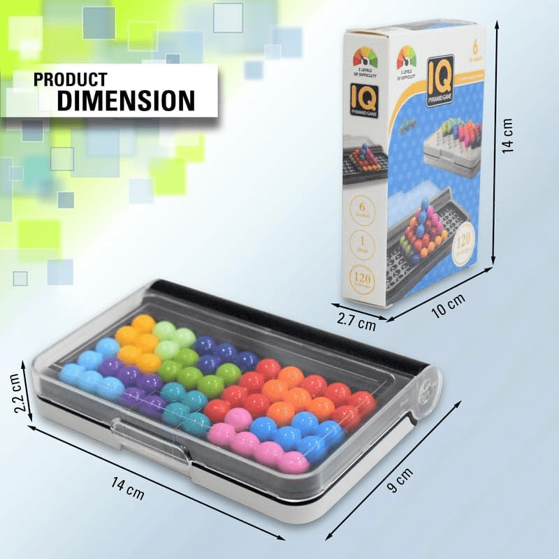 3D IQ Brain Puzzle Game for Kids 120 Challenges - Toynix